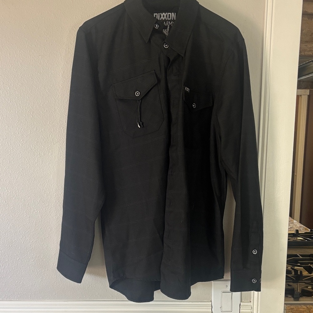 DIXXON Men's Black Shirt Jacket